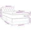 vidaXL &Kappa;&rho;&epsilon;&beta;ά&tau;&iota; Boxspring &mu;&epsilon; &Sigma;&tau;&rho;ώ&mu;&alpha; & LED Taupe 80x200 &epsilon;&kappa;. &Upsilon;&phi;&alpha;&sigma;&mu;ά&tau;&iota;&nu;&omicron;