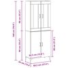 vidaXL Highboard &Epsilon;&pi;&iota;&tau;&omicron;ί&chi;&iota;&omicron; 2 pcs &Mu;&alpha;ύ&rho;&eta; &delta;&rho;&upsilon;&sigmaf; 69,5 x 34 x 180 &epsilon;&kappa;.