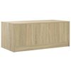 vidaXL Τραπεζάκι Σαλονιού Sonoma Δρυς 102x50x42 εκ. με Γυάλινες Πόρτες