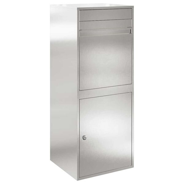 vidaXL Θυρίδα Πακέτων Μαύρο 41 x 38 x 103 εκ Ανοξείδωτο ατσάλι