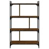 vidaXL Βιβλιοθήκη 4 Επιπέδων Καφέ Δρυς 76 x 32 x 123 εκ. Επεξ. Ξύλο