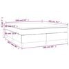 vidaXL &Kappa;&rho;&epsilon;&beta;ά&tau;&iota; Boxspring &mu;&epsilon; &Sigma;&tau;&rho;ώ&mu;&alpha; &Sigma;&kappa;&omicron;ύ&rho;&omicron; &Kappa;&alpha;&phi;έ 160x200 &epsilon;&kappa; &Upsilon;&phi;&alpha;&sigma;&mu;ά&tau;&iota;&nu;&omicron;