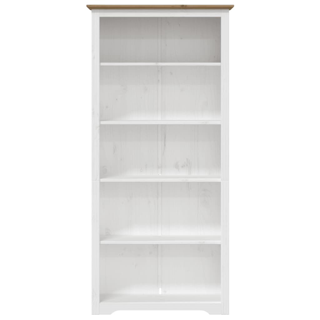 vidaXL Βιβλιοθήκη BODO 5 Επ. Καφέ 82x40x173 εκ. από Μασίφ Ξύλο Πεύκου