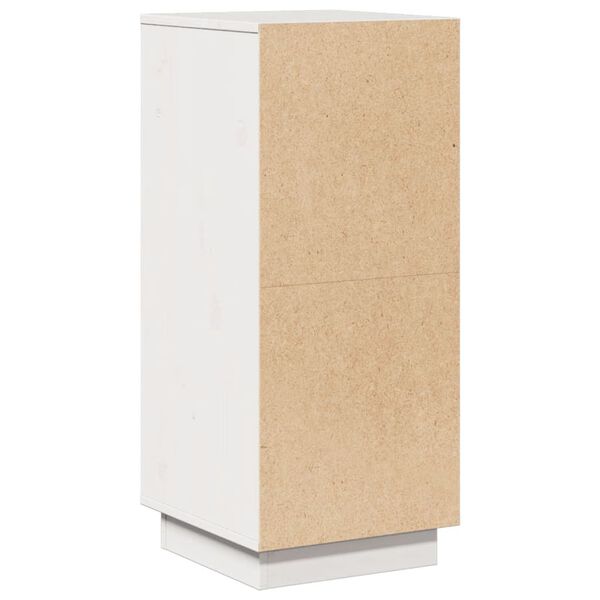 vidaXL Ντουλάπια 2 τεμ. Λευκά 31,5 x 34 x 75 εκ. από Μασίφ Ξύλο Πεύκου