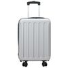 vidaXL Βαλίτσα με κλειδαριά Ασημί 34 x 23 x 55.5 εκ. ΑΒΣ Πλαστικό