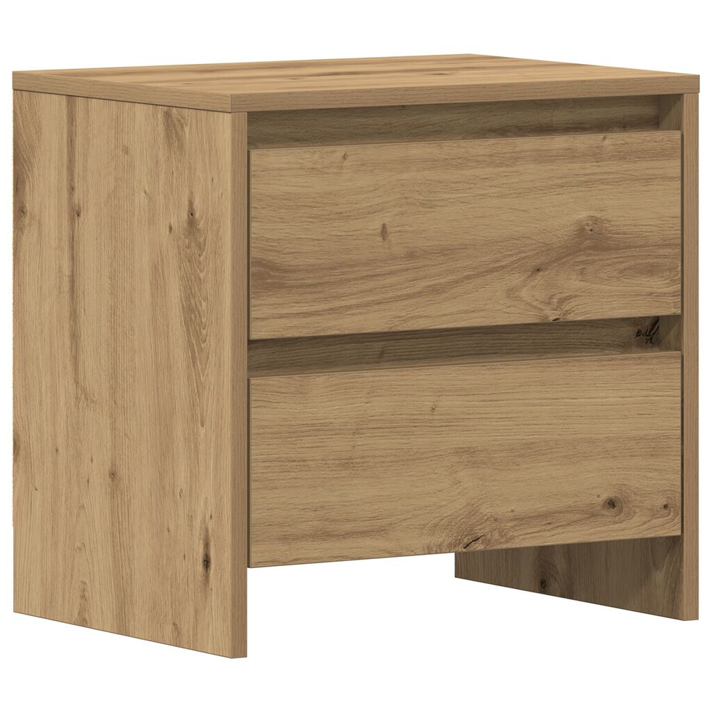 vidaXL Κομοδίνο 2 τεμ Καλλιτεχνική Δρυς 45x34x44,5 εκ Επεξεργασμένο ξύλο