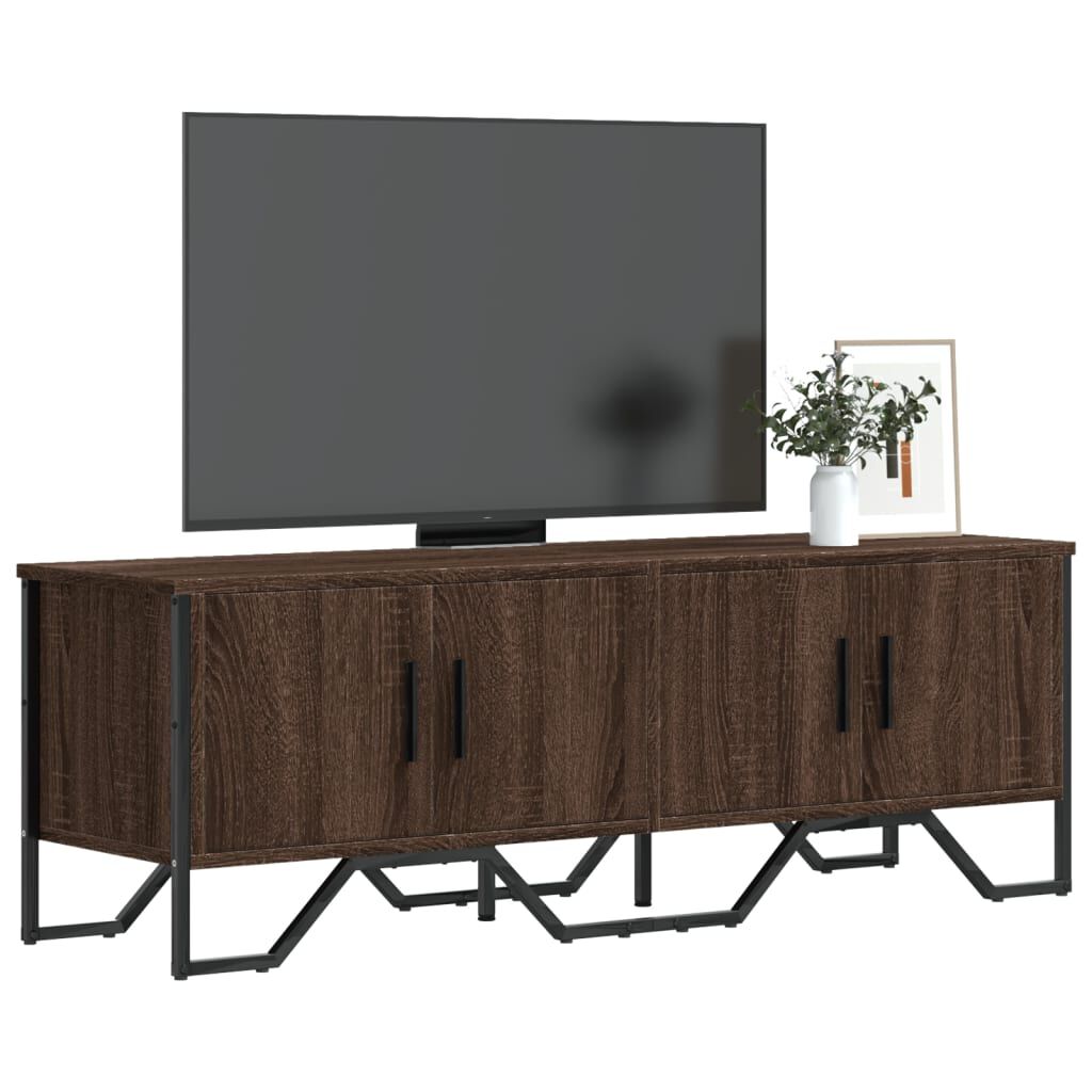 vidaXL Έπιπλο Τηλεόρασης Καπνιστή Δρυς 122x34x41εκ. Επεξεργασμένο Ξύλο