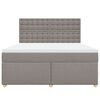 vidaXL &Kappa;&rho;&epsilon;&beta;ά&tau;&iota; Boxspring &mu;&epsilon; &Sigma;&tau;&rho;ώ&mu;&alpha; Taupe 180x200 &epsilon;&kappa;. &Upsilon;&phi;&alpha;&sigma;&mu;ά&tau;&iota;&nu;&omicron;