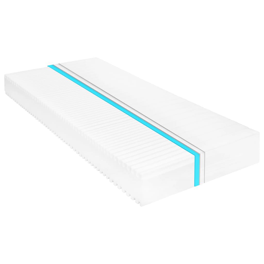 vidaXL Στρώμα με 7 Ζώνες 120x200 εκ./16 εκ. Αφρός Πολυουρεθάνης H2 H3