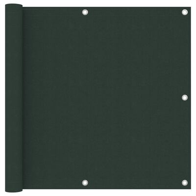 vidaXL Διαχωριστικό Βεράντας Σκούρο Πράσινο 90x500 εκ. Ύφασμα Oxford