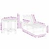 vidaXL Έπιπλα Χαλάρωσης Κήπου 3 pcs Μαύρο 38 x 38 x 46cm Πολυαιθυλένιο