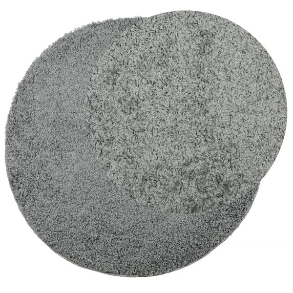 vidaXL Χαλί Shaggy PAMPLONA με Ψηλό Πέλος Μοντέρνο Πράσινο Ø 160 εκ.