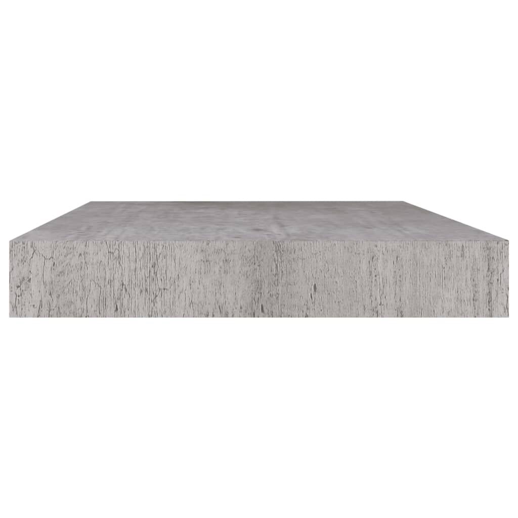 vidaXL Ράφι Τοίχου Γκρι Σκυροδέματος 50x23x3,8 εκ. από MDF
