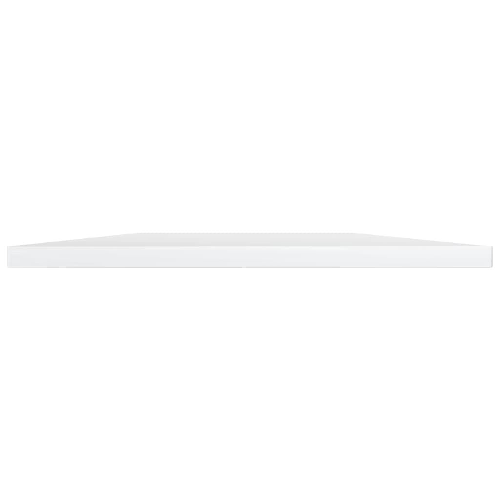 vidaXL Ράφια Βιβλιοθήκης 8 τεμ. Γυαλ. Λευκό 100x30x1,5 εκ. Μοριοσανίδα