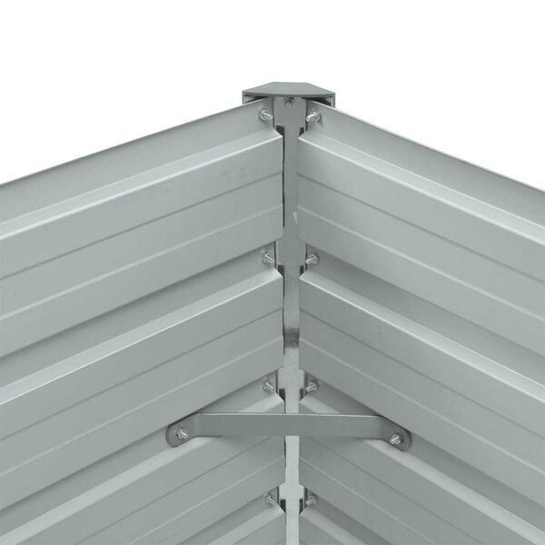 vidaXL Ζαρντινιέρα Υπερυψωμένη Καφέ 100x40x45 εκ. Γαλβανισμ. Χάλυβας