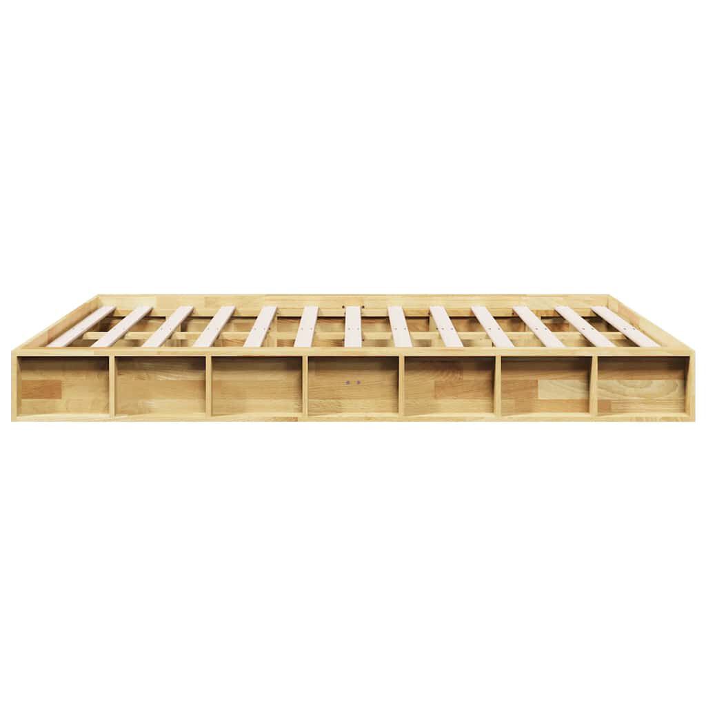vidaXL Πλαίσιο κρεβατιού χωρίς στρώμα 160x200 cm μασίφ ξύλο δρυς