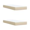vidaXL &Kappa;&rho;&epsilon;&beta;ά&tau;&iota; Boxspring &mu;&epsilon; &Sigma;&tau;&rho;ώ&mu;&alpha; &Kappa;&rho;&epsilon;&mu; 200x200 &epsilon;&kappa;. &Upsilon;&phi;&alpha;&sigma;&mu;ά&tau;&iota;&nu;&omicron;
