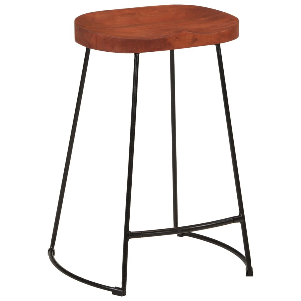 vidaXL Σκαμπό Μπαρ Gavin 2 τεμ. 45x40x63 εκ. από Μασίφ Ξύλο Μάνγκο