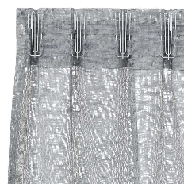vidaXL Κουρτίνες 2 pcs Σκούρο γκρι 140 x 140 εκ. Πολυεστέρας
