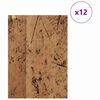 vidaXL Πίνακες Διακόσμησης 12 pcs Παλαιό ξύλο 30 x 42 x 0.3 εκ