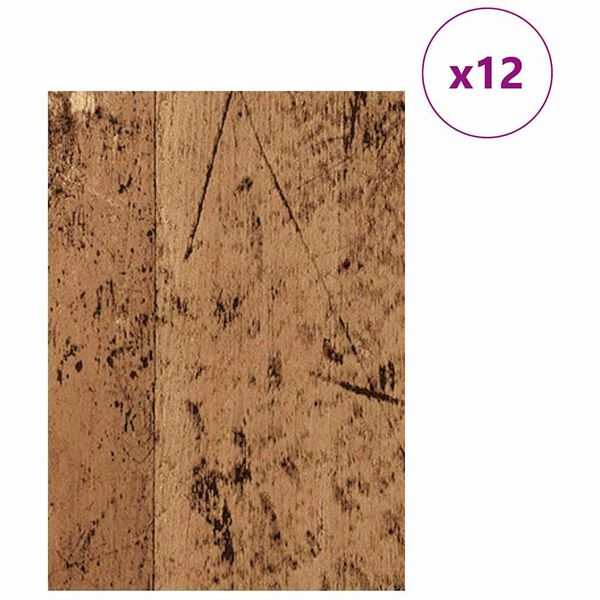 vidaXL Πίνακες Διακόσμησης 12 pcs Παλαιό ξύλο 30 x 42 x 0.3 εκ