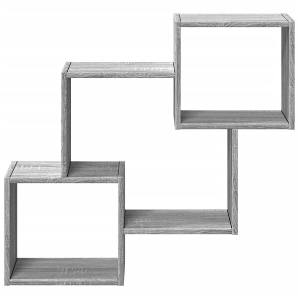 vidaXL Ντουλάπι Τοίχου Γκρι Sonoma 78x18x71 εκ. Επεξεργασμένο Ξύλο