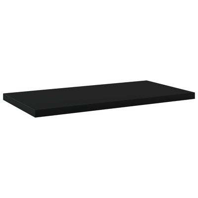 vidaXL Ράφια Βιβλιοθήκης 4 τεμ. Μαύρα 40x20x1,5 εκ. από Επεξ.Ξύλο