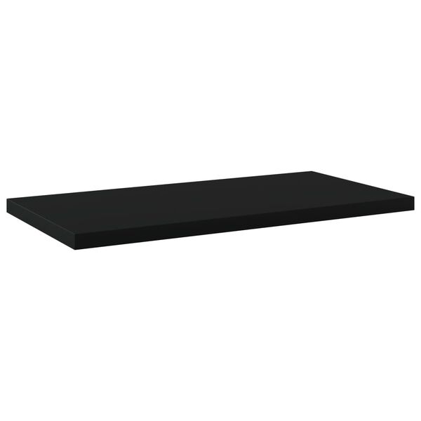 vidaXL Ράφια Βιβλιοθήκης 4 τεμ. Μαύρα 40x20x1,5 εκ. από Επεξ.Ξύλο