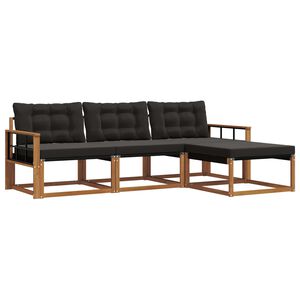 vidaXL &Sigma;&epsilon;&iota;&rho;ά &Kappa;&alpha;&nu;&alpha;&pi;έ &Epsilon;&xi;&omega;&tau;&epsilon;&rho;&iota;&kappa;&omicron;ύ &mu;&epsilon; &mu;&alpha;&xi;&iota;&lambda;ά&rho;&iota; 4 pcs &Phi;&upsilon;&sigma;&iota;&kappa;ό &kappa;&alpha;&iota; &Mu;&alpha;ύ&rho;&omicron;