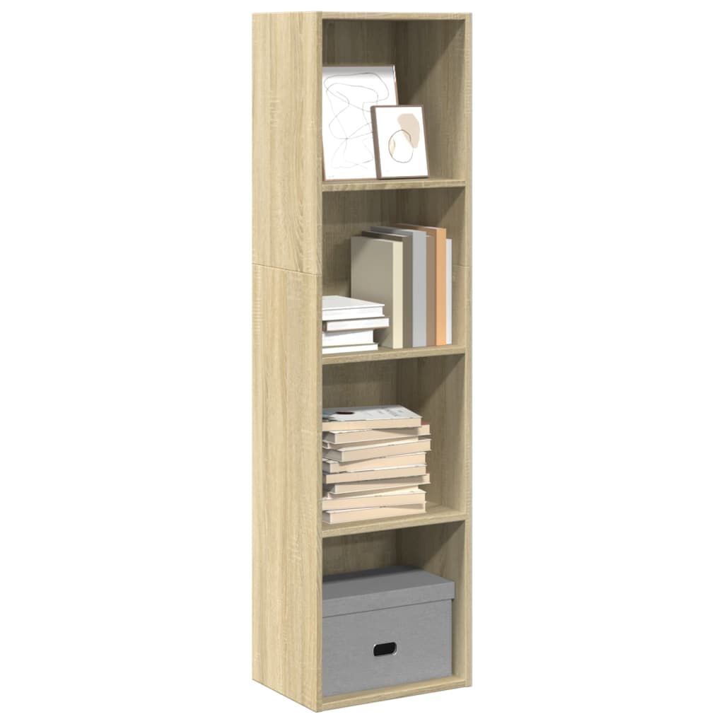 vidaXL Βιβλιοθήκη Sonoma Δρυς 40x30x152 εκ. από Επεξεργασμένο Ξύλο