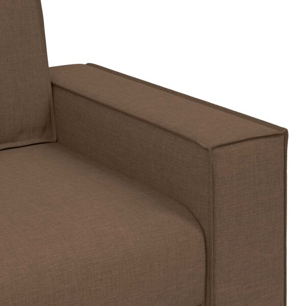 vidaXL Σετ Καναπέ με μαξιλάρι 3 pcs Καφέ 220 x 78 x 84 εκ. ύφασμα