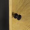 vidaXL Κομοδίνο 40 x 30 x 50 εκ. Ορειχάλκινη Πρόσοψη Μασίφ Ξύλο Μάνγκο