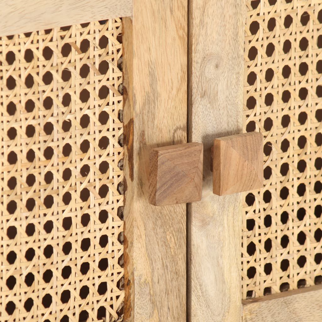 vidaXL Έπιπλο Τηλεόρασης 140x30x40 εκ. Ξύλο Μάνγκο/Φυσικό Ζαχαροκάλαμο