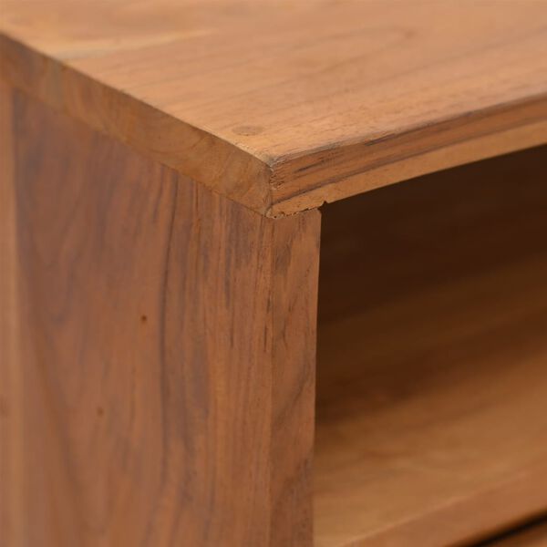 vidaXL Τραπέζι Κονσόλα 80 x 30 x 80 εκ. από Μασίφ Ξύλο Teak