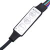 vidaXL Πλαίσιο Κρεβατιού με LED Μαύρο 90x190 εκ. Βελούδινο