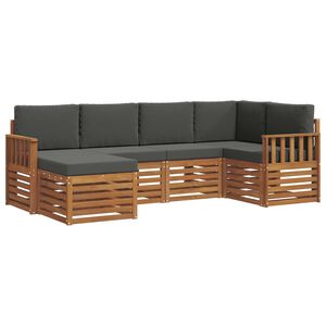 vidaXL &Sigma;&alpha;&lambda;&omicron;&nu;ά&kappa;&iota; &Gamma;&omega;&nu;&iota;&alpha;&kappa;&omicron;ύ &Kappa;&alpha;&nu;&alpha;&pi;έ &mu;&epsilon; &mu;&alpha;&xi;&iota;&lambda;ά&rho;&iota; 6 pcs &Phi;&upsilon;&sigma;&iota;&kappa;ό &kappa;&alpha;&iota; &Alpha;&nu;&theta;&rho;&alpha;&kappa;ί