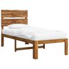 vidaXL &Mu;&omicron;&nu;ό &Kappa;&rho;&epsilon;&beta;ά&tau;&iota; &mu;&epsilon; &Kappa;&epsilon;&phi;&alpha;&lambda;ά&rho;&iota; ROSTOCK &Phi;&upsilon;&sigma;&iota;&kappa;ό 75 x 190 cm