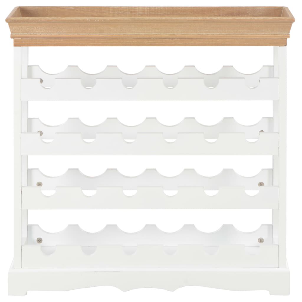 vidaXL Κάβα Κρασιών Λευκή 70 x 22,5 x 70,5 εκ. από MDF