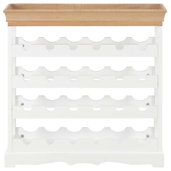 vidaXL Κάβα Κρασιών Λευκή 70 x 22,5 x 70,5 εκ. από MDF