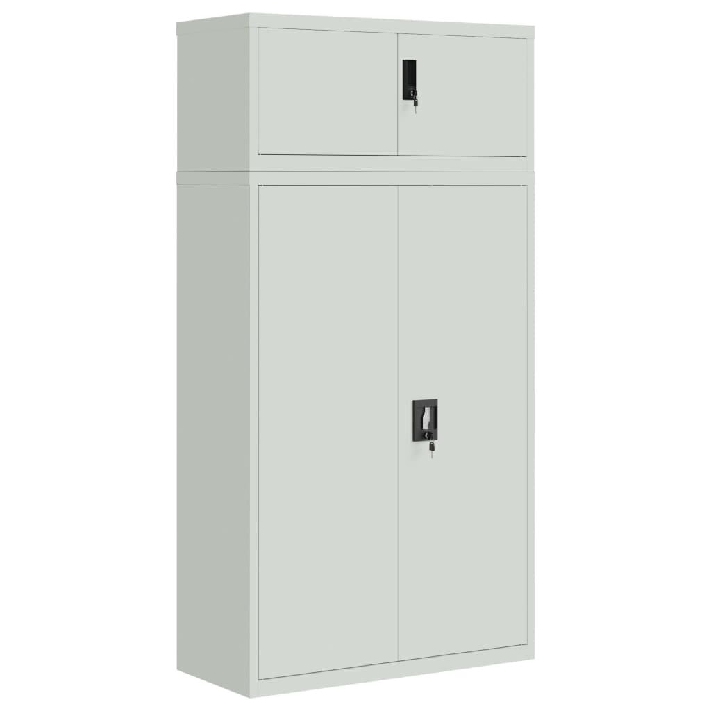 vidaXL Αρχειοθήκη Αν. Γκρι 90 x 40 x 180 εκ. Ατσάλινη