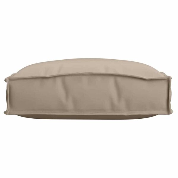 vidaXL Μαξιλάρι παλέτας για κάθισμα 4 pcs Taupe 40 x 40 x 8 εκ.