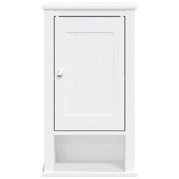 vidaXL Ντουλάπι Μπάνιου Επιτοίχιο BERG Λευκό 40x27x71,5 εκ Μασίφ Πεύκο