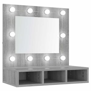 vidaXL Έ&pi;&iota;&pi;&lambda;&omicron; &Kappa;&alpha;&theta;&rho;έ&pi;&tau;&eta; &mu;&epsilon; LED &Gamma;&kappa;&rho;&iota; Sonoma 60x31,5x62 &epsilon;&kappa;.