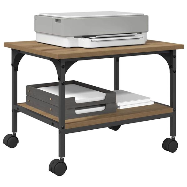 vidaXL &Sigma;&tau;&alpha;&nu;&tau; &Epsilon;&kappa;&tau;&upsilon;&pi;&omega;&tau;ή Artisan Oak 50 x 40 x 38 cm &Epsilon;&pi;&epsilon;&xi;&epsilon;&rho;&gamma;&alpha;&sigma;&mu;έ&nu;&omicron; &xi;ύ&lambda;&omicron;