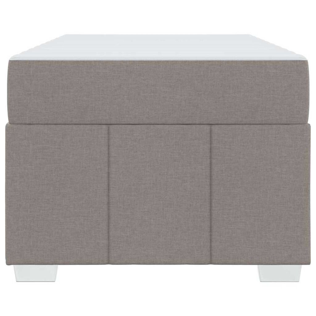 vidaXL Σκελετός Κρεβατιού Taupe 90 x 200 cm ύφασμα