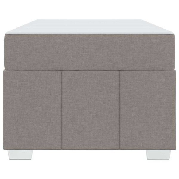 vidaXL Σκελετός Κρεβατιού Taupe 90 x 200 cm ύφασμα