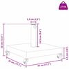 vidaXL Εξωτερική βάση ομπρέλας Σκούρο γκρι 45 x 45 x 31.5 εκ.