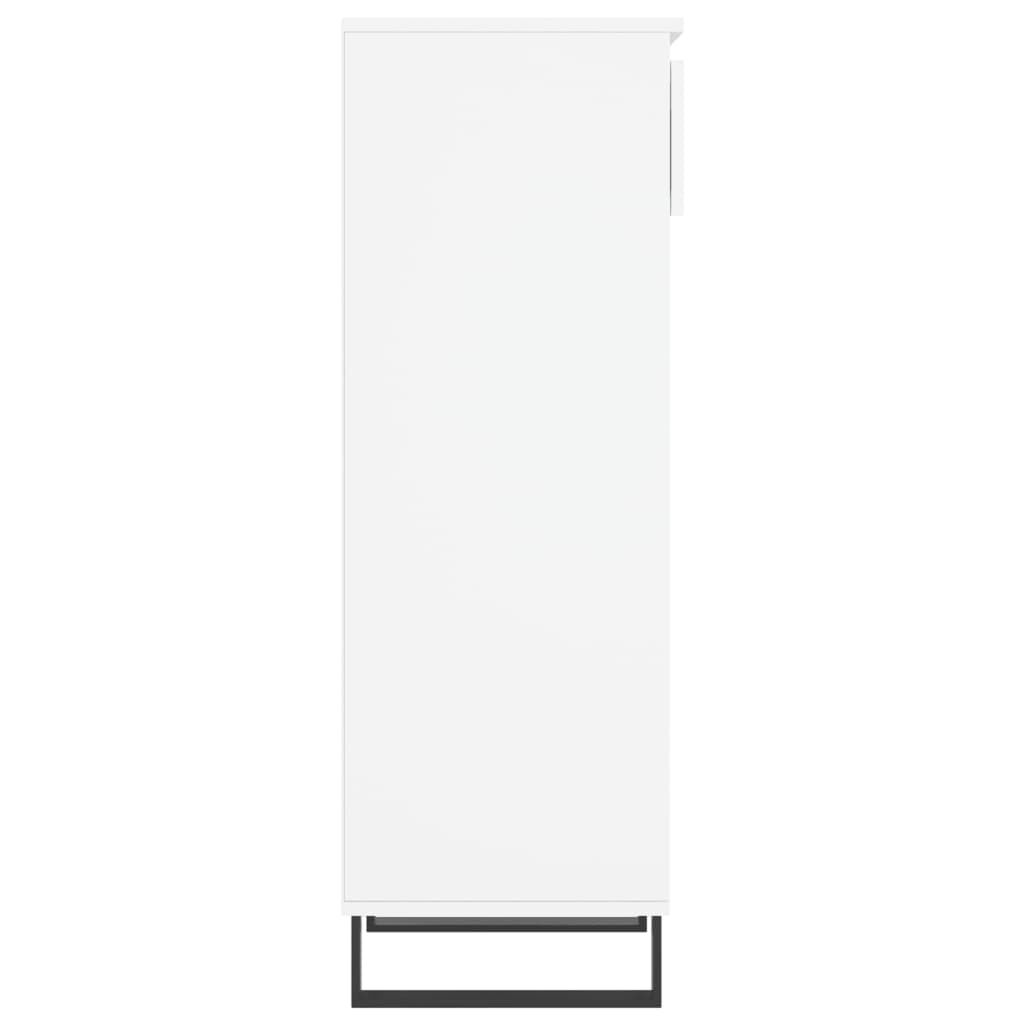 vidaXL Παπουτσοθήκη Γυαλιστερό Λευκό 40x36x105 εκ. Επεξεργασμένο Ξύλο