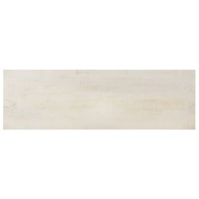vidaXL Τραπέζι Κονσόλα Λευκό 115x35x77 εκ. από Ακατέργαστο Ξύλο Μάνγκο