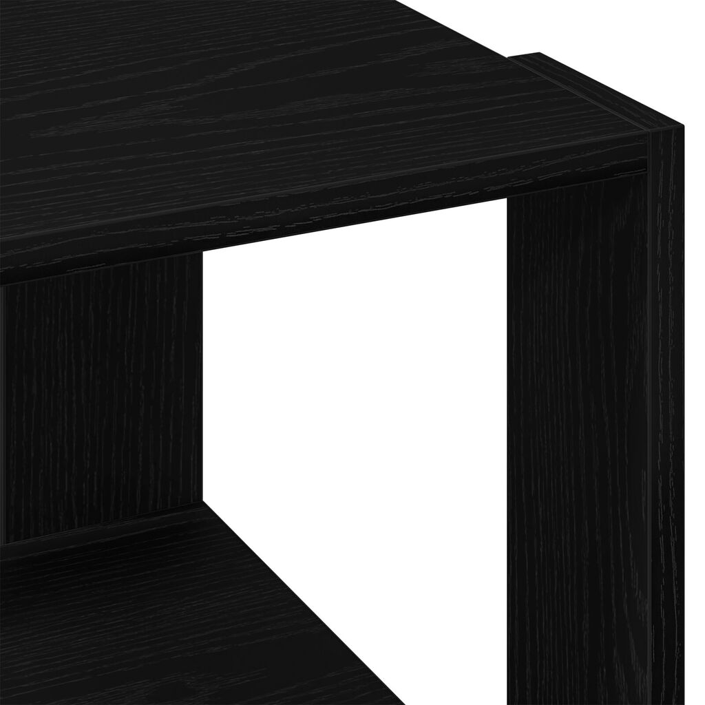 vidaXL Τραπεζάκι Καφέ Μαύρο δρυς 40x40x30 εκ. Κατασκευασμένο ξύλο